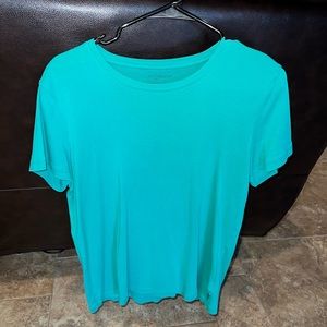 Liz Claiborne green short sleeved shirt
